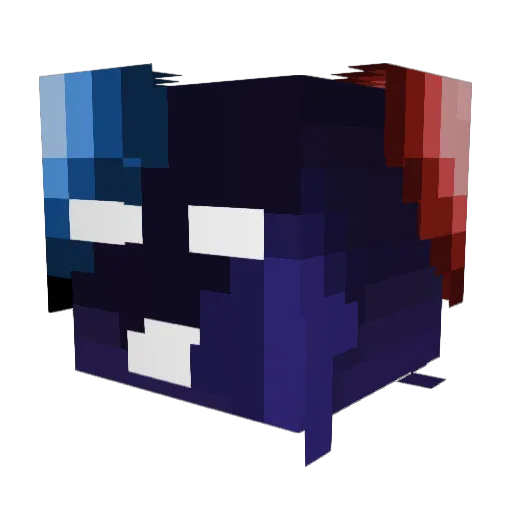 Potetius Minecraft avatar head, 3D render