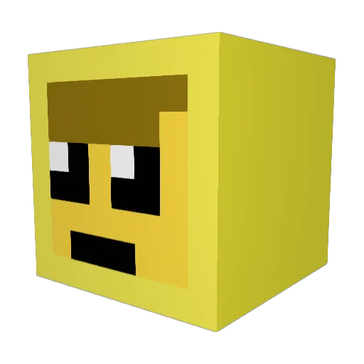 Potetoking2012 Minecraft avatar head, 3D render