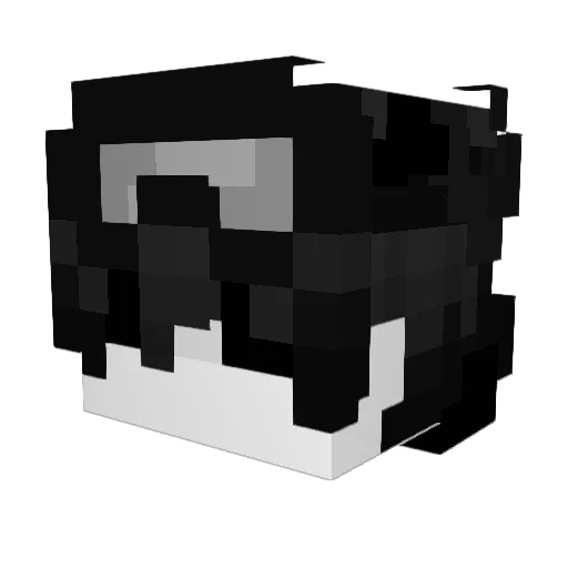Potetposen Minecraft avatar head, 3D render