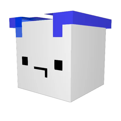Poteuh Minecraft avatar head, 3D render