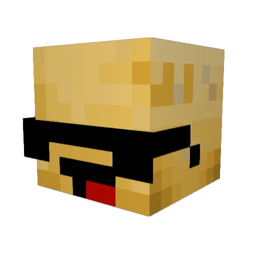 Poteytod Minecraft avatar head, 3D render