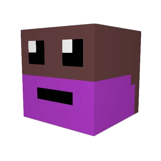 PotheadPikachu Minecraft avatar head, 3D render