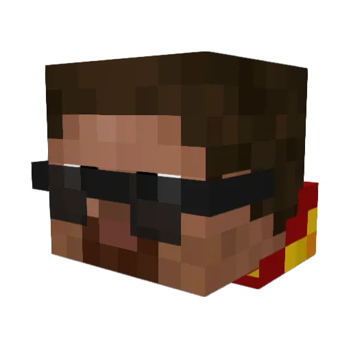 PotionMaster364 Minecraft avatar head, 3D render