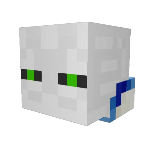 PotionSaved Minecraft avatar head, 3D render