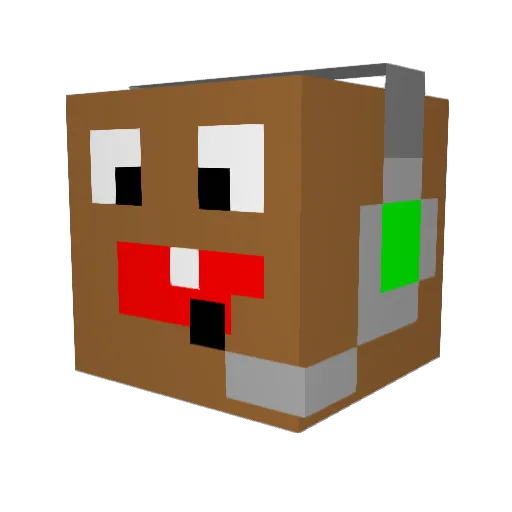 Potionmaster789 Minecraft avatar head, 3D render