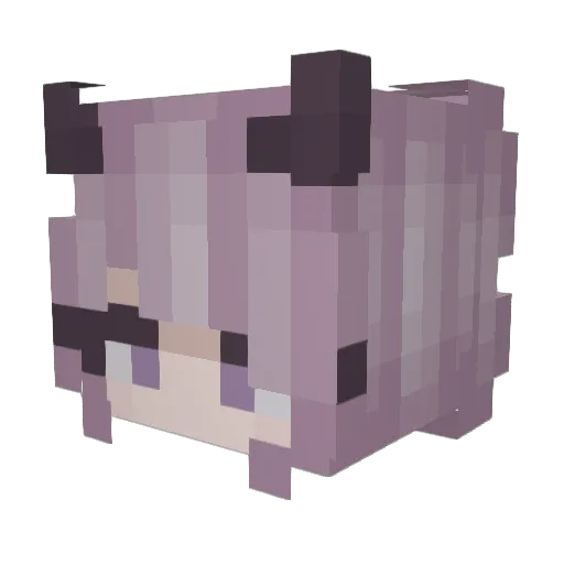 Potirane Minecraft avatar head, 3D render