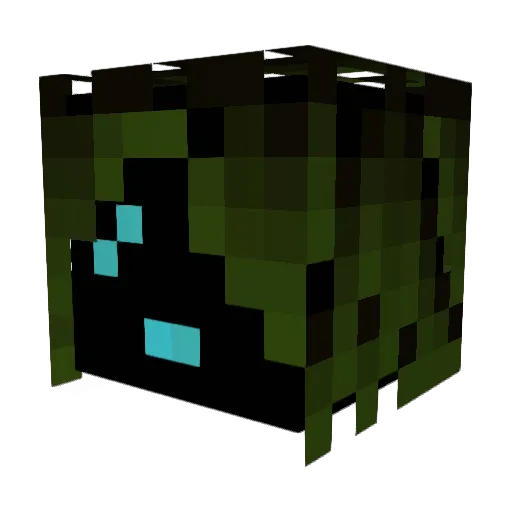 PotisPower Minecraft avatar head, 3D render