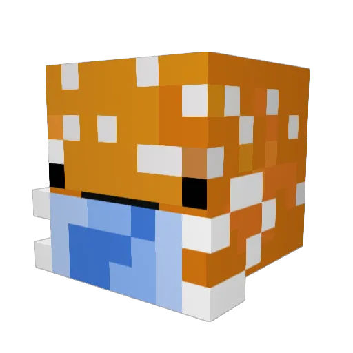 Potism Minecraft avatar head, 3D render