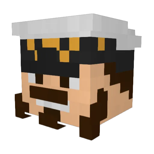 Potjan3dubbeltje Minecraft avatar head, 3D render