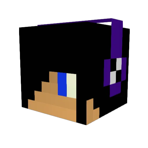 Potman101 Minecraft avatar head, 3D render