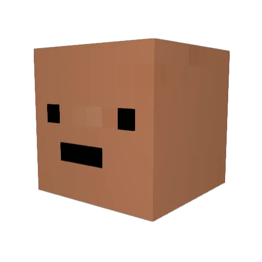 Pototo2 Minecraft avatar head, 3D render