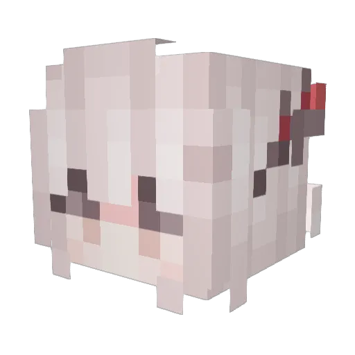 PotpvP1 Minecraft avatar head, 3D render