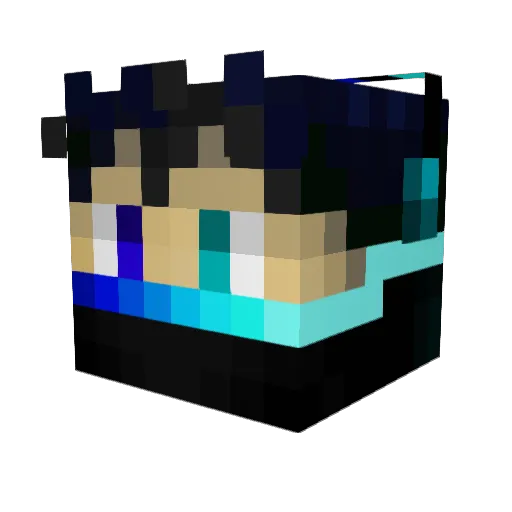 Potschka Minecraft avatar head, 3D render