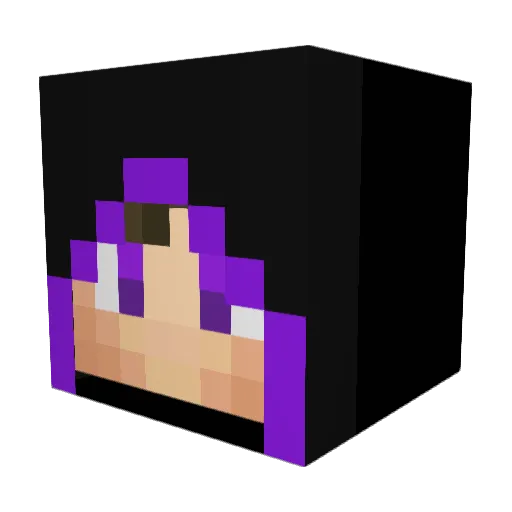 PotterIan Minecraft avatar head, 3D render