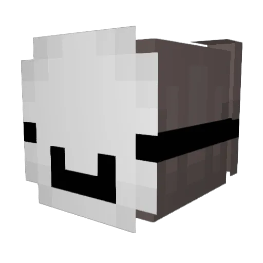 PotterJoker Minecraft avatar head, 3D render