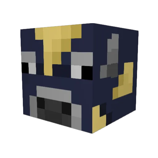 Pottszx Minecraft avatar head, 3D render
