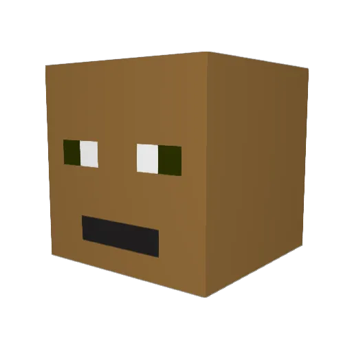 Pottu2023 Minecraft avatar head, 3D render