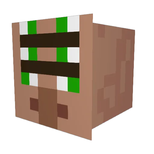 PotverJonko Minecraft avatar head, 3D render