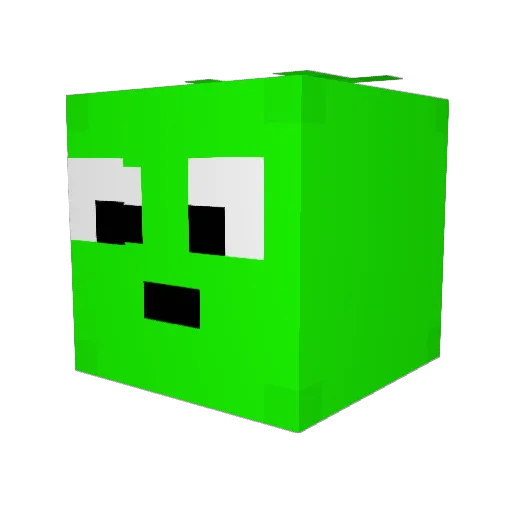 Potx8o Minecraft avatar head, 3D render