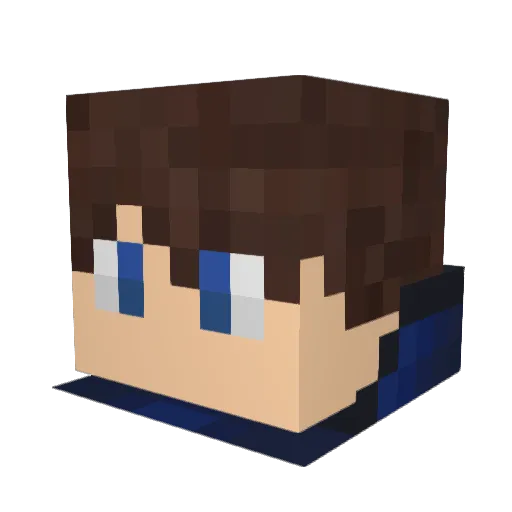 Potyra Minecraft avatar head, 3D render
