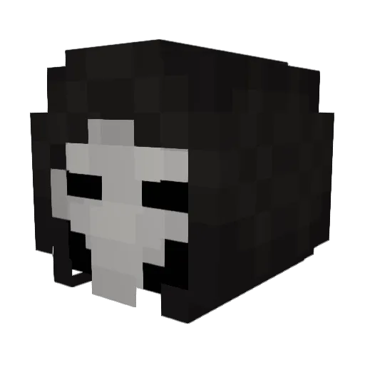 Pou_par Minecraft avatar head, 3D render
