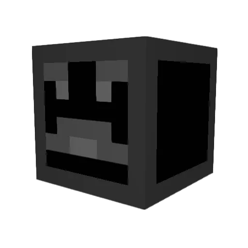 Pouchle Minecraft avatar head, 3D render