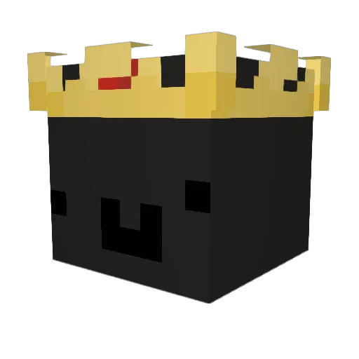 Pouere Minecraft avatar head, 3D render