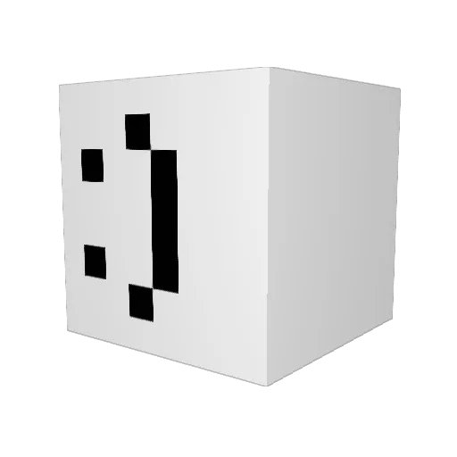 Pouinty Minecraft avatar head, 3D render