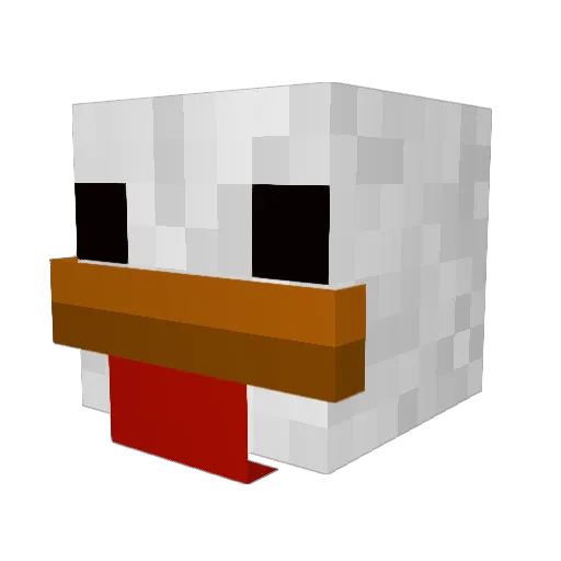 PoulKwit Minecraft avatar head, 3D render