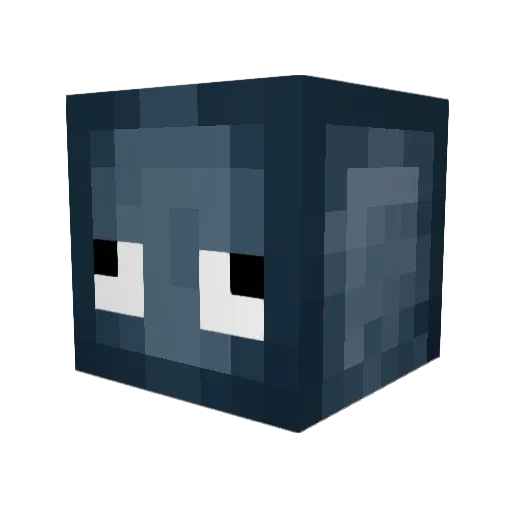 Poulpatax Minecraft avatar head, 3D render