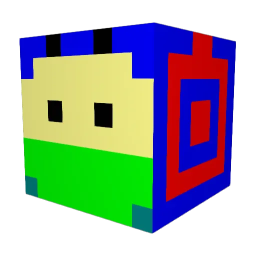 Pound1422 Minecraft avatar head, 3D render