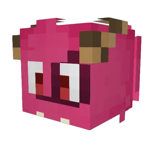 PoundBandana Minecraft avatar head, 3D render