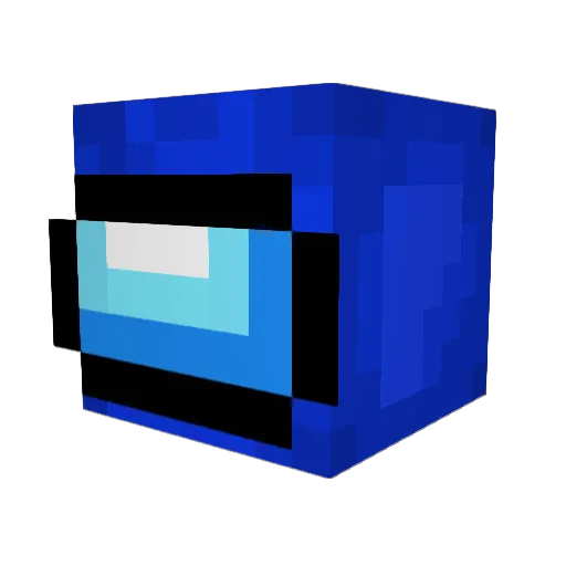 Pour2Fours Minecraft avatar head, 3D render