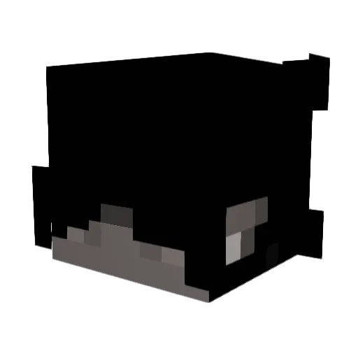 PoutangInaMo Minecraft avatar head, 3D render