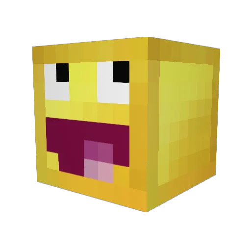 PoutineG0D Minecraft avatar head, 3D render
