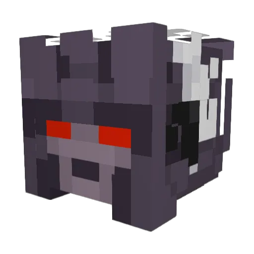 Pouyouille Minecraft avatar head, 3D render