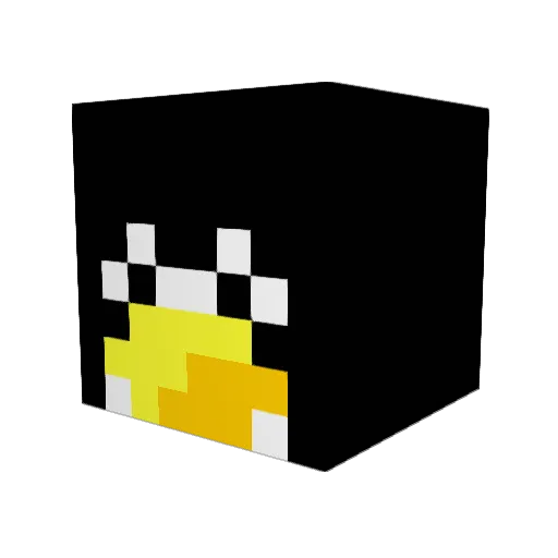 Powaar59 Minecraft avatar head, 3D render