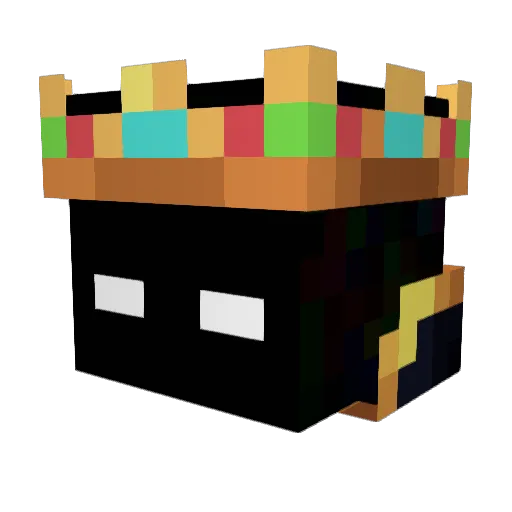 Powafullk Minecraft avatar head, 3D render