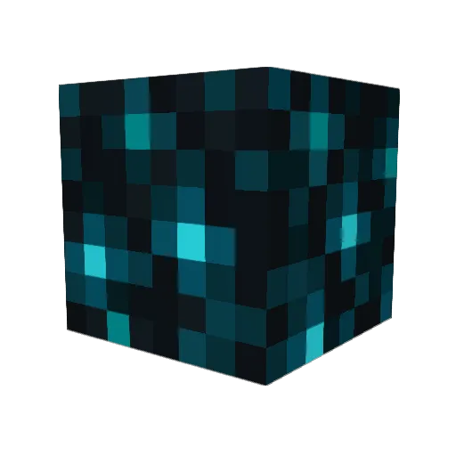 PowderedSculk Minecraft avatar head, 3D render