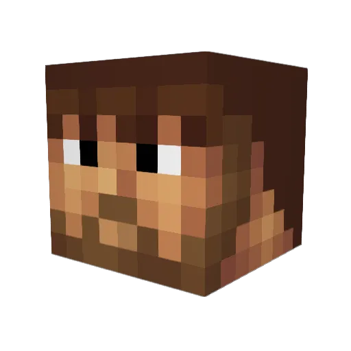 Power420 Minecraft avatar head, 3D render