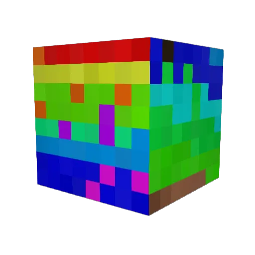 PowerFulStory Minecraft avatar head, 3D render
