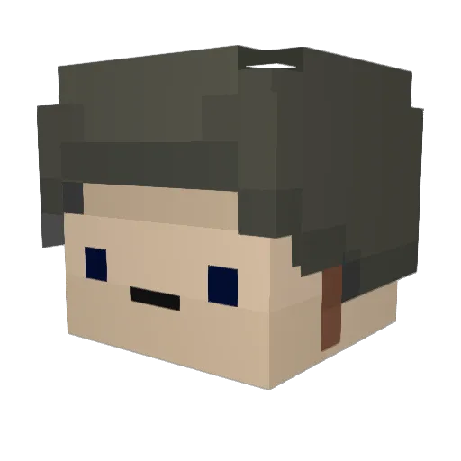 PowerGirly1220 Minecraft avatar head, 3D render