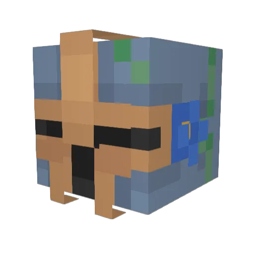 PowerGorgon1433 Minecraft avatar head, 3D render