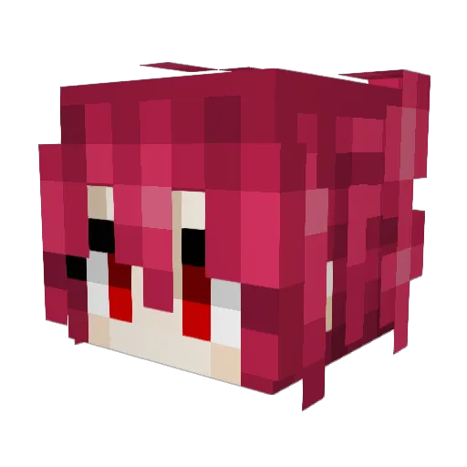 PowerMoonLad Minecraft avatar head, 3D render