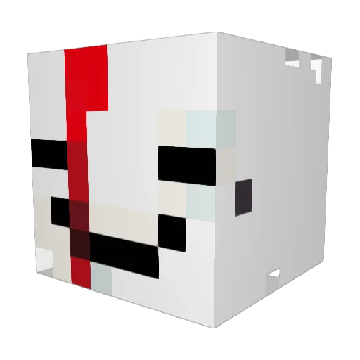 PowerOstrich6 Minecraft avatar head, 3D render