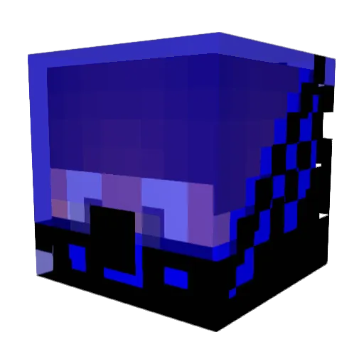 PowerPolRR Minecraft avatar head, 3D render
