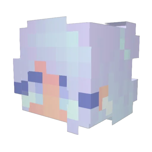 PowerRangerBot7 Minecraft avatar head, 3D render