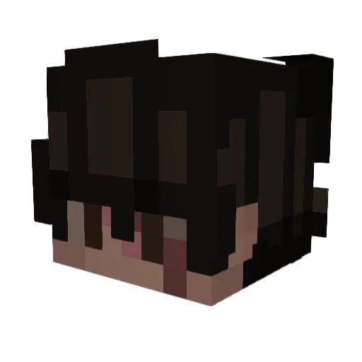 PowerSpace_ Minecraft avatar head, 3D render