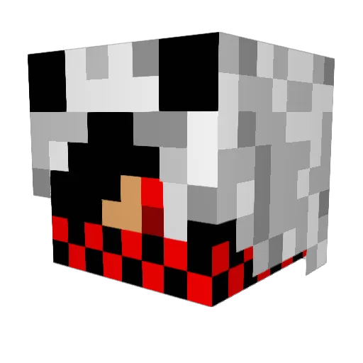 PowerTk123 Minecraft avatar head, 3D render