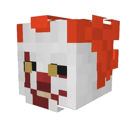 Power_E Minecraft avatar head, 3D render